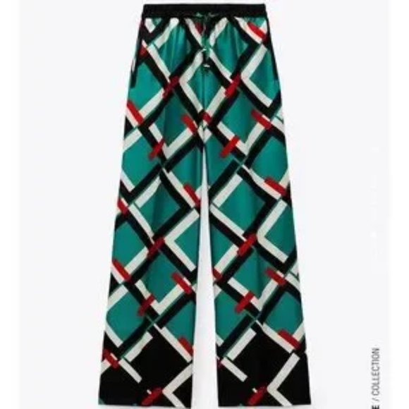 COPY - Zara Satin High Waisted Pants - Picture 4 of 10